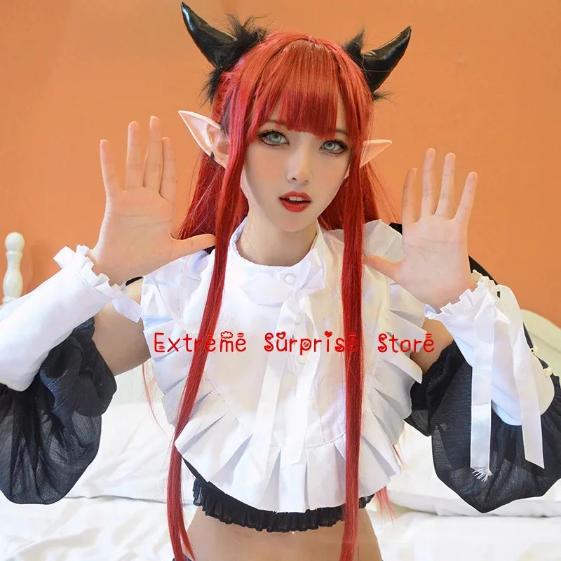 Фото Vivi 2025 аниме My Up Rizu Kyun Косплей Костюм Парик My Dress Up Darling Red Kitagawa Marin Devil Co №3