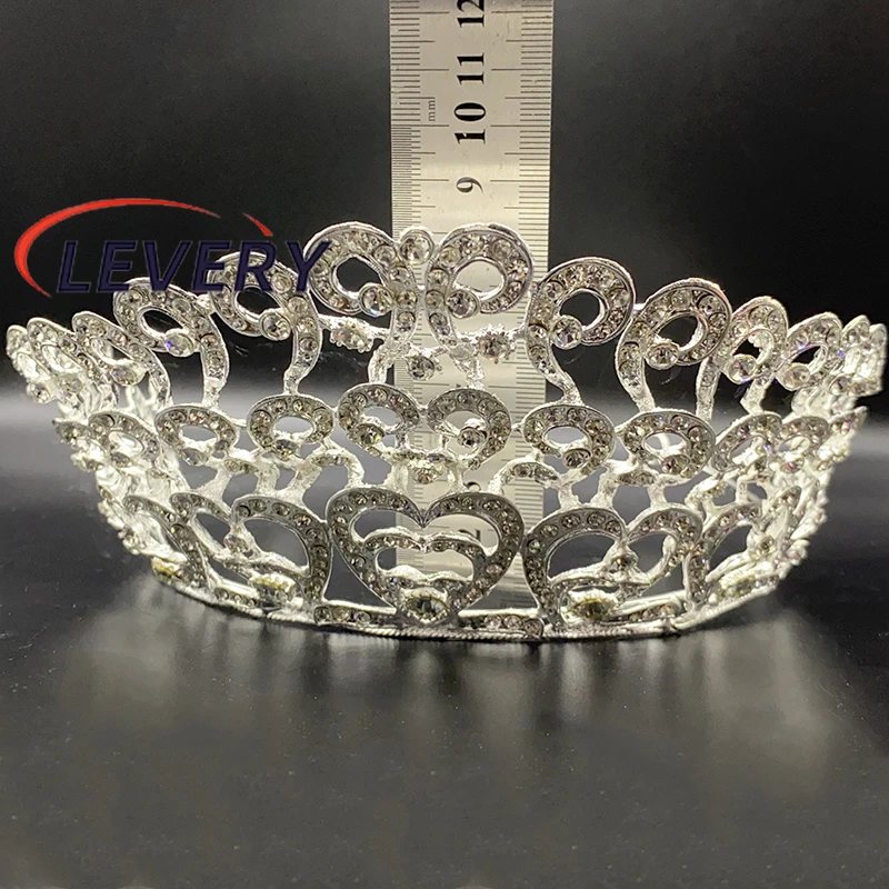 Женская Тиара для волос leach Beauty Queen прозрачная белая яркая тиара гребень