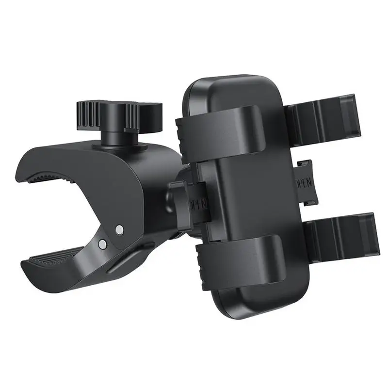 

Motorcycle Phone Holder Motorcycle Phone Mount Motorcycle Handlebar Phone Mount Clamp One Hand Operation ATV Scooter Phone Clip