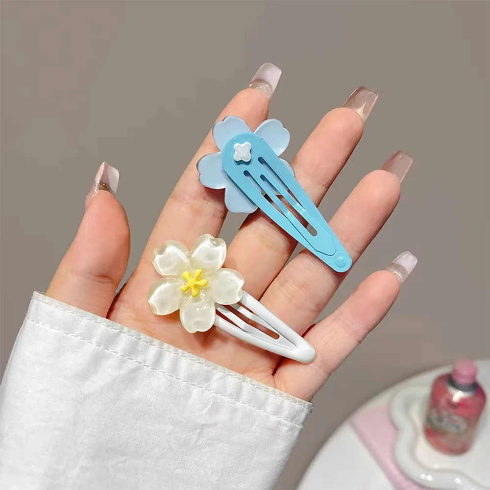 5 шт. заколки для волос с цветами