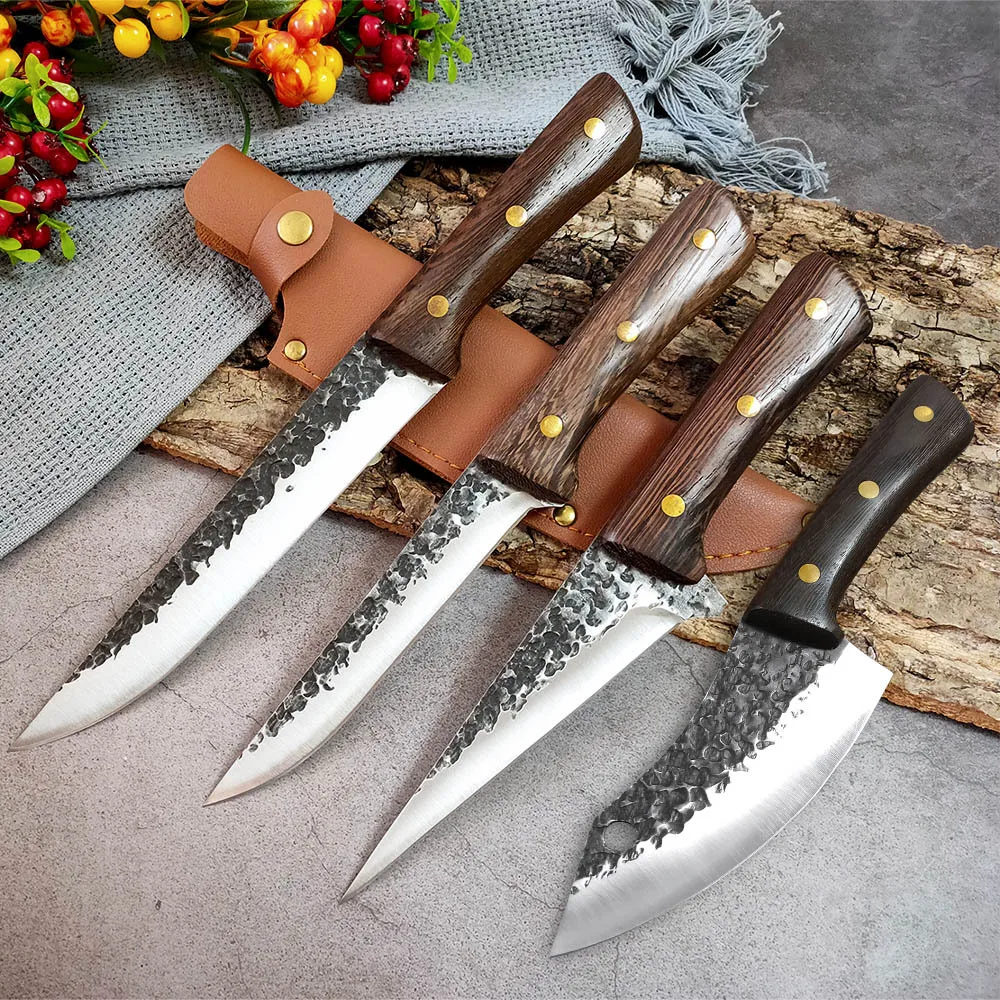 

Forged Stainless Steel Kitchen Knife Boning Knife for Cutting Vegetables and Meat Fillet Knife Butchering and Peeling Knife