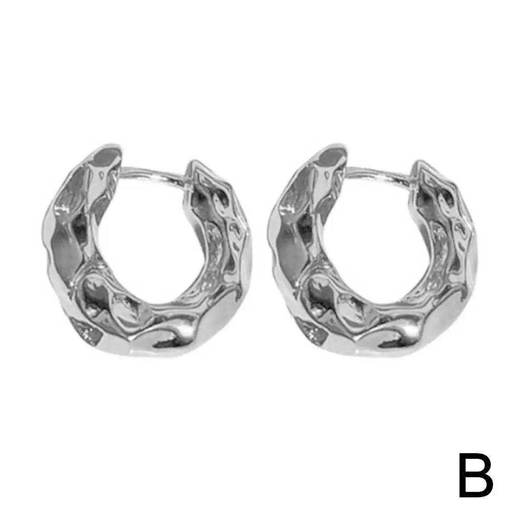 Женские серьги-кольца из нержавеющей стали S8A4