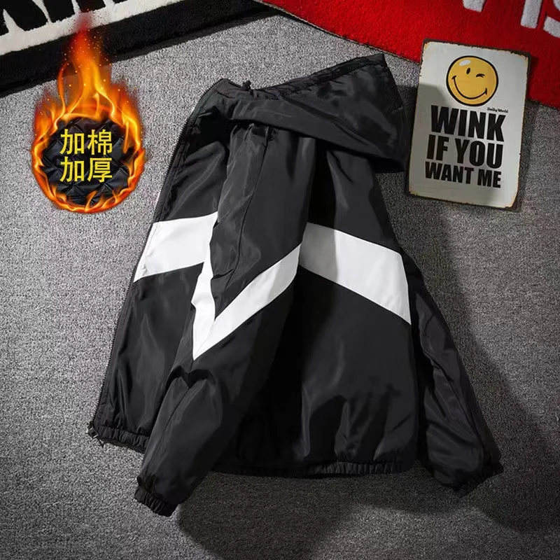 2021 New Men's Cotton-padded Jacket Winter Thick And Warm Male Jacket Korean Style Trendy Cotton Clothing Large Size Coat