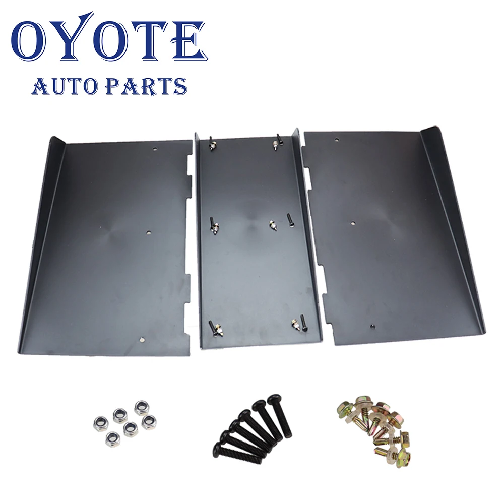 

OYOTE New Black ABS 22" x 21" Rear Bumper 4 Shark Fins Diffuser Car Spoiler Decoration Fin For BMW E46