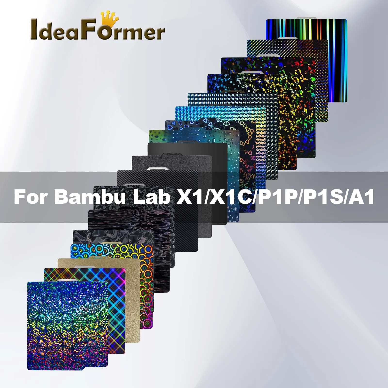 X1C P1P P1S A1 X1 Соединительная пластина для лабораторной пластины Bambu 257x257 PEI Sheet PEO PET
