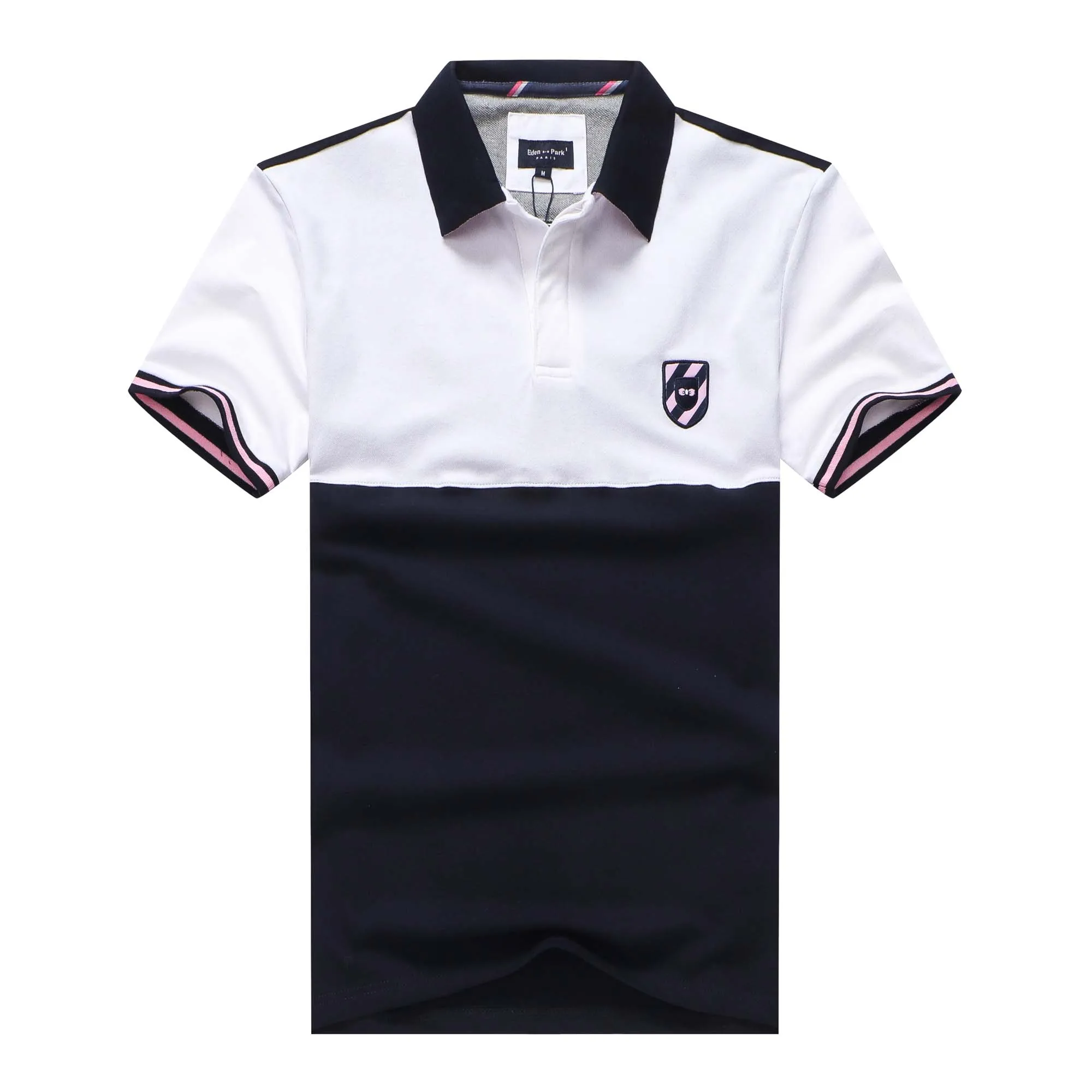 

2022 New summer men's park tops patchwork shirts polo shirt French brand eden designer embroidery cotton POLOS shirts 3xl
