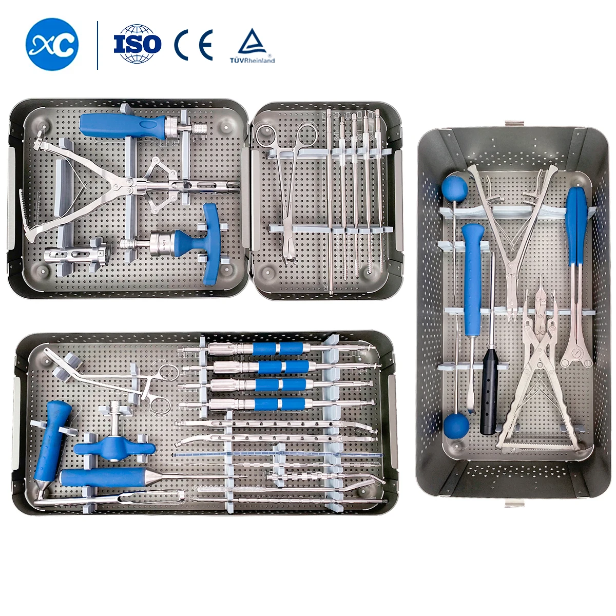 

CE&ISO Certified 5.5mm Spinal Lumber Pedicle Screw System Instruments Orthopedic Surgical Spine Instrument Set