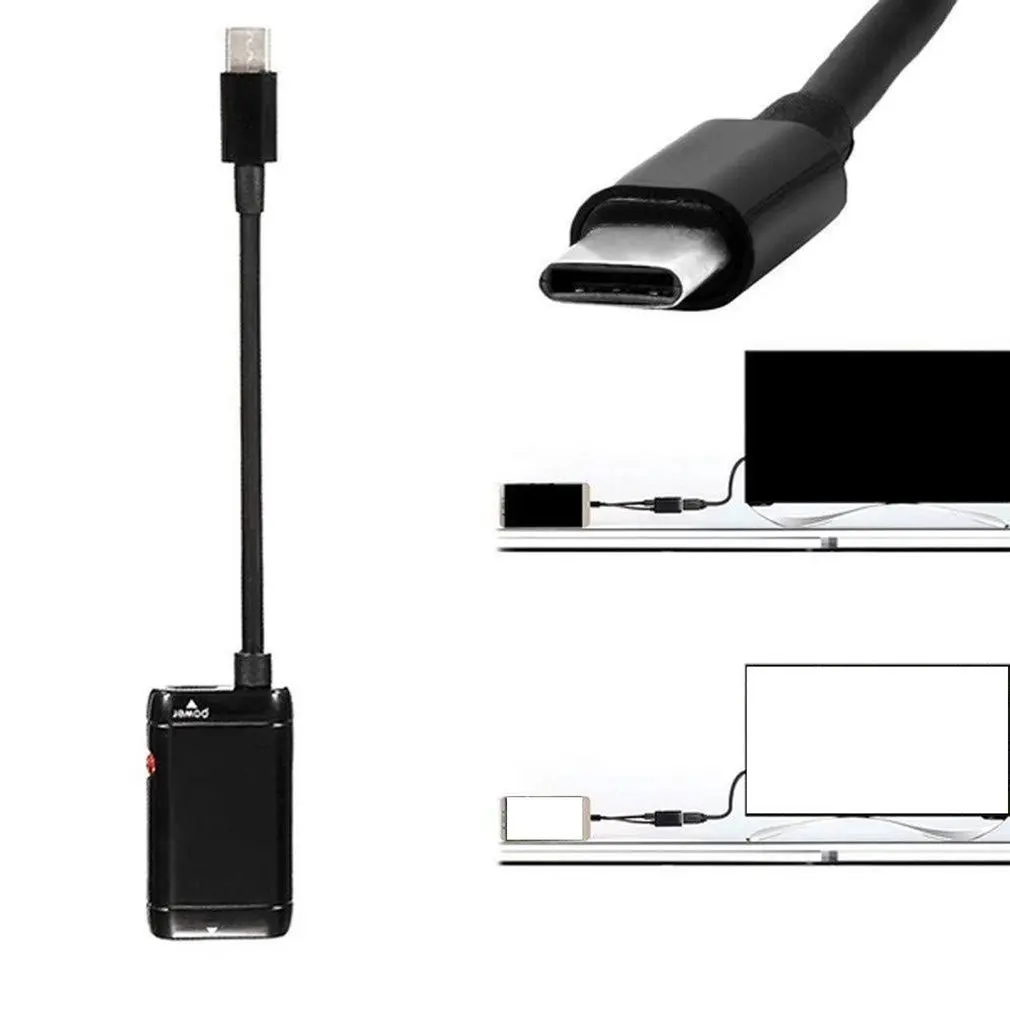 Кабель-удлинитель USB Type-C на HDMI совместимый с MHL |