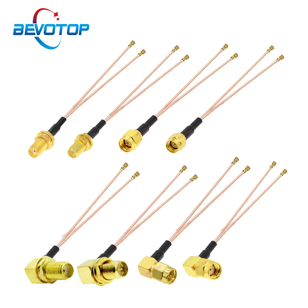 

10PCS/LOT RP-SMA / SMA to 2 x IPX U.fl IPEX1 Female Jack RG178 Cable Splitter Combiner WIFI Antenna Extension Jumper Pigtail