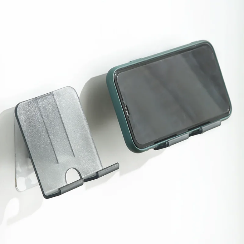 

Bedside Mobile Phone Charging Stand Wall Phone Holder Support Shelf Non-marking Sticky Wall-mounted Charging Rack Storage Rack