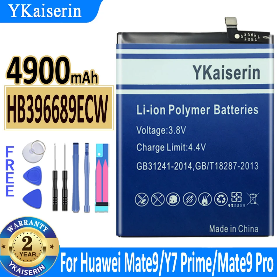 

4900mAh YKaiserin Battery HB396689ECW for Huawei Mate 9 Mate9 Y7 Prime Y7 2017 Enjoy 7 Plus Mate9 Pro Honor 8C Y9 2018 Version