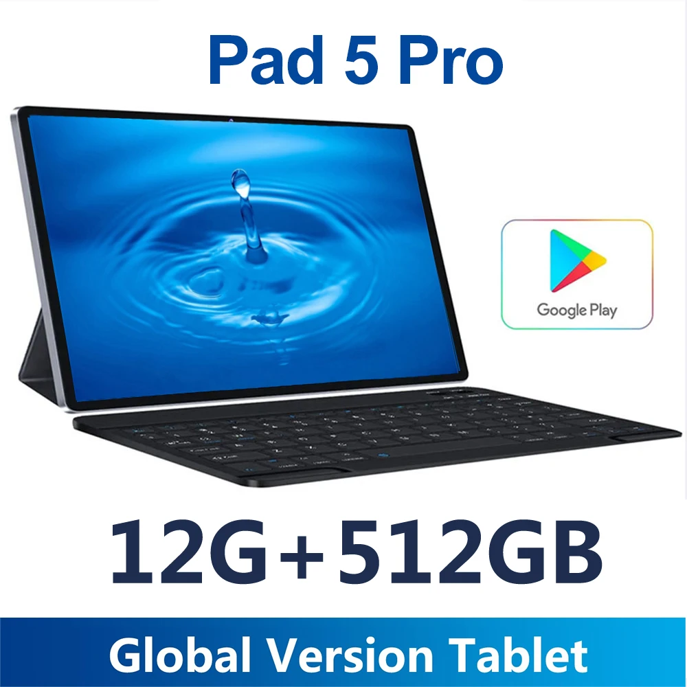 

Новый планшет Android Pad 6 Pro 10,1 дюймов HD 12G + 512 ГБ, планшетофон с двумя SIM-картами или Wi-Fi, планшеты Google Play