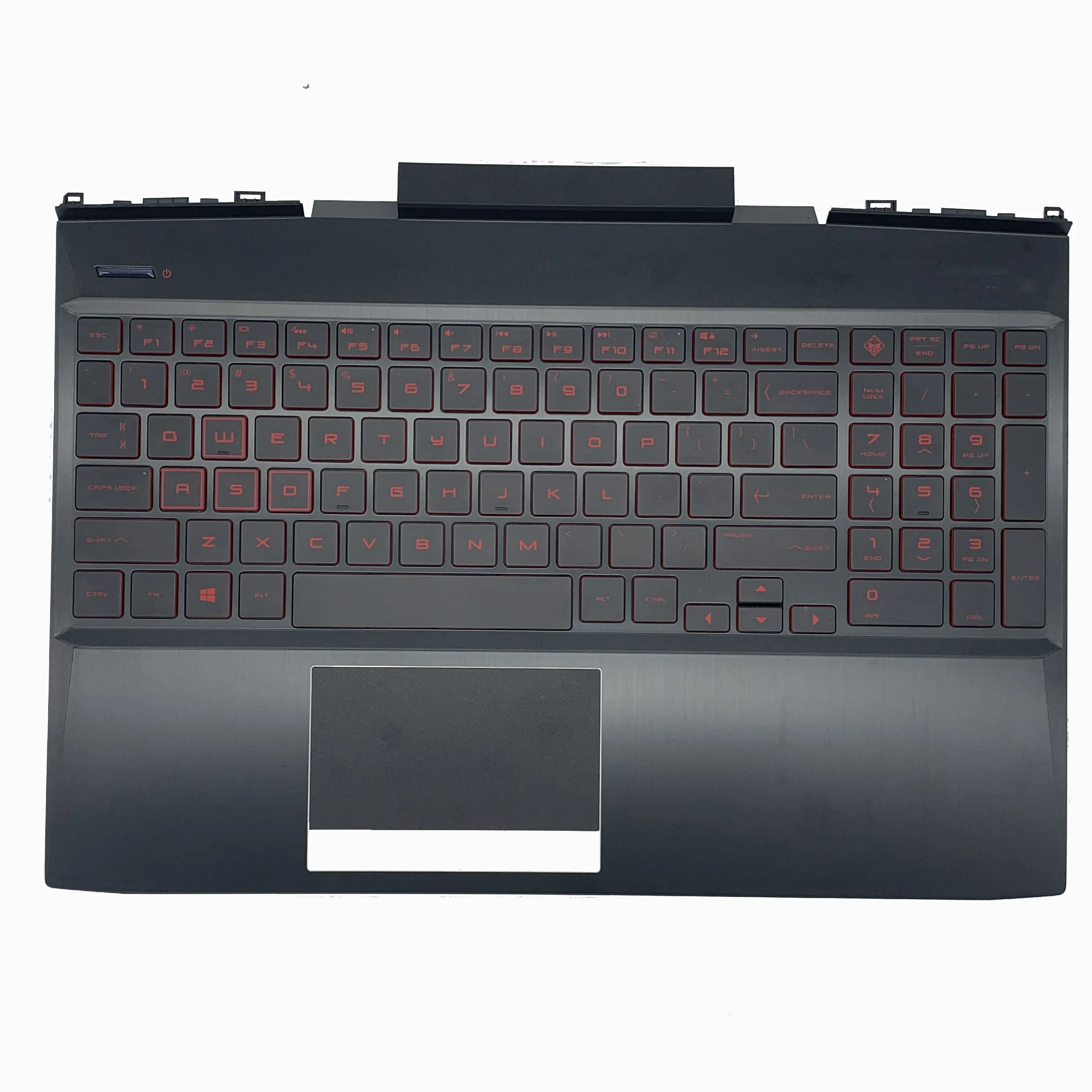 

Оригинальный подставка для ноутбука HP Omen 15-DC, верхний чехол, английская красная клавиатура с подсветкой, стиль hp