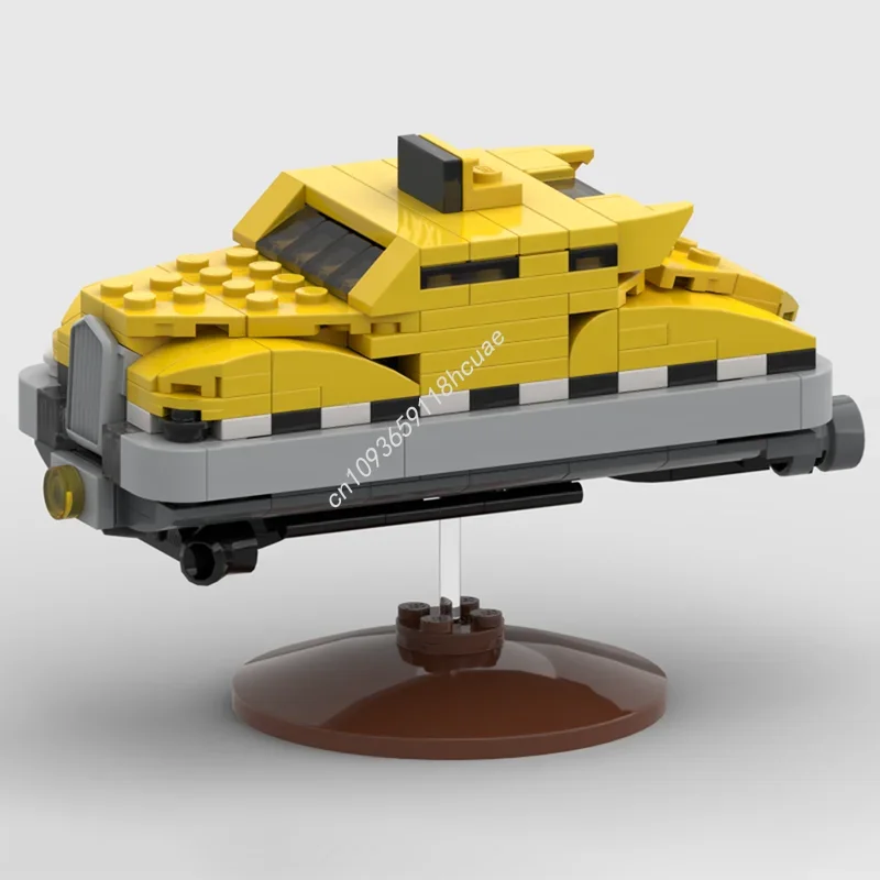 Фото 227 шт. MOC Compacted Racer Korben Dallas' Taxi Nan Строительные блоки Рождественский подарок Строительная витрина Готовый проект «сделай сам» Идеально №1