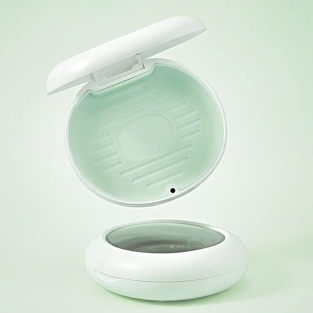 Прозрачное окно коробка для чистки вставных зубов пластиковый магнитный