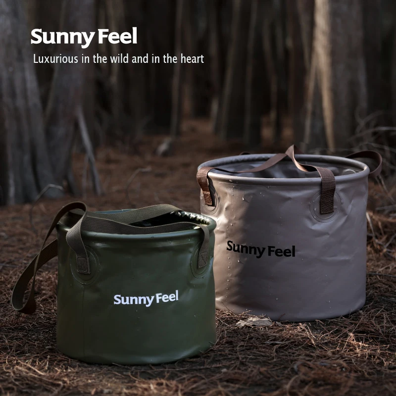 

SunnyFeel 20L Outdoor Portable Water Bucket Travel Water Storage Bag Waterproof Fishing Picnic Camping Foldable Bucket