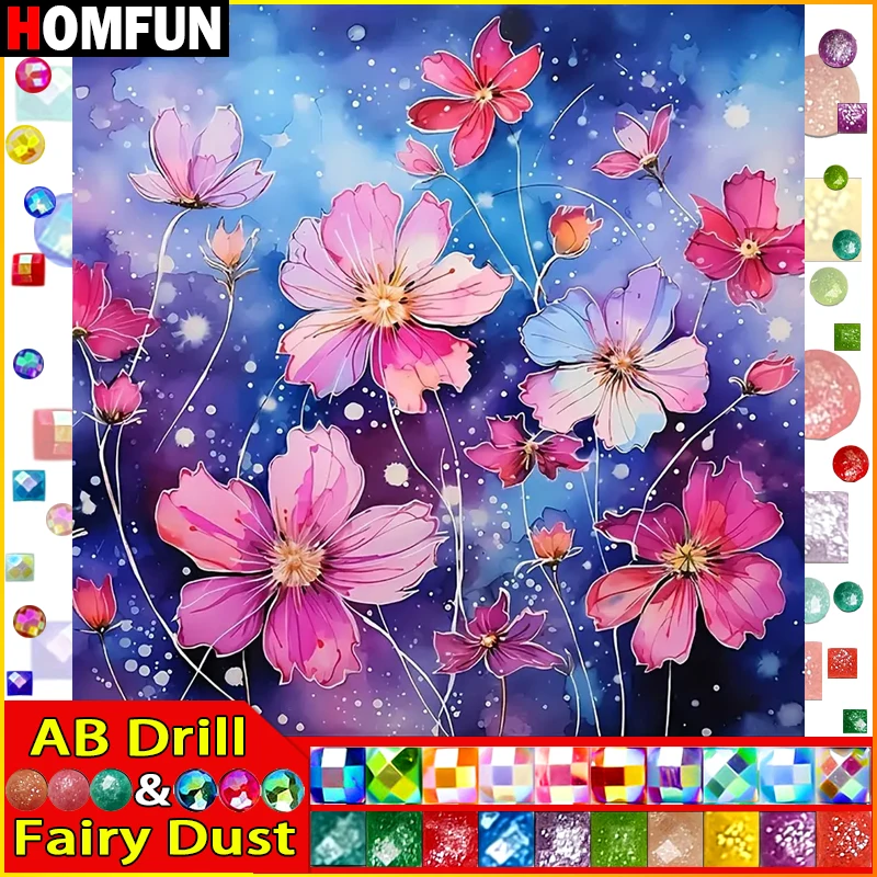 Картина HOMFUN из страз &quotФея пыль&quot алмазная живопись вышивка крестиком 5D