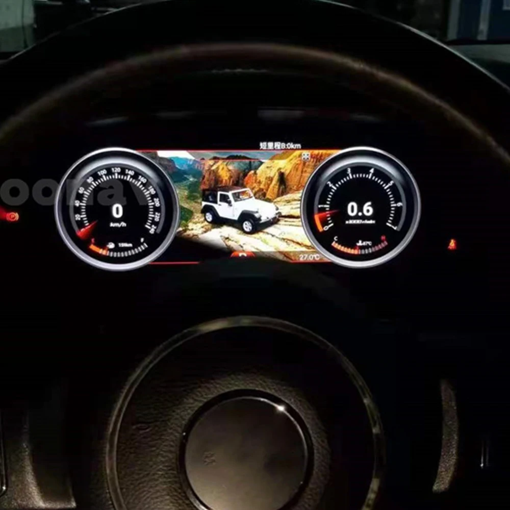 

Android 9,0 автомобильный ЖК-измерительный прибор экран приборной панели для Jeep Wrangler 3 JK 2011-2017 мультимедийный плеер головное устройство