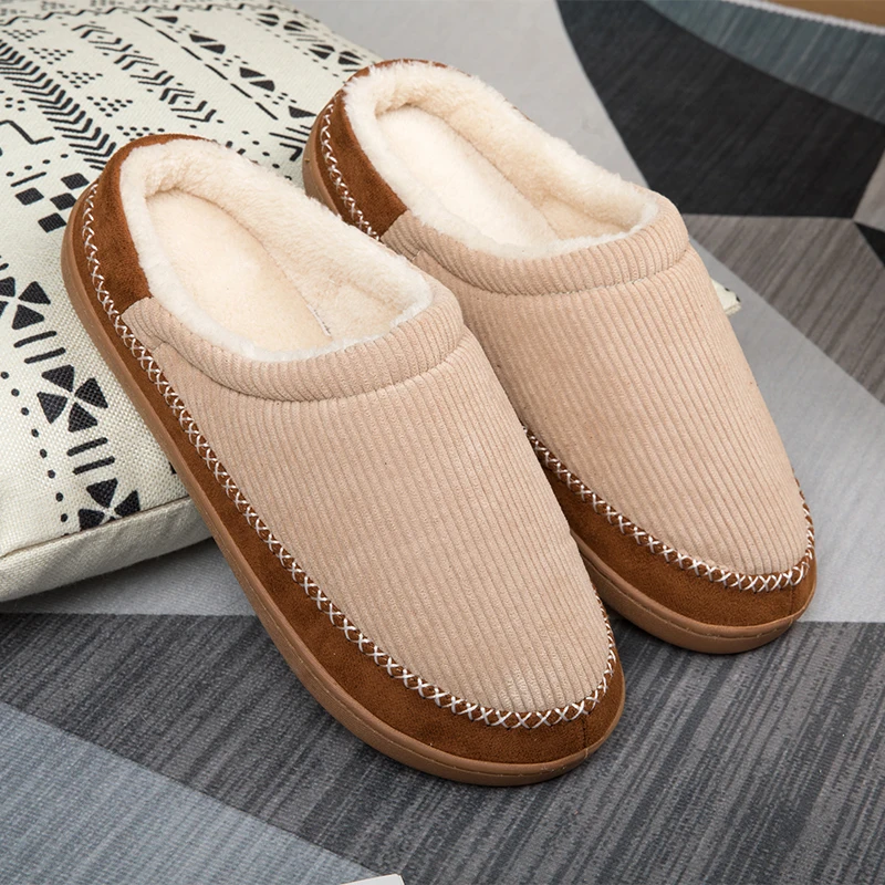 Мужские домашние тапочки зимние мужские хлопковые туфли большого размера