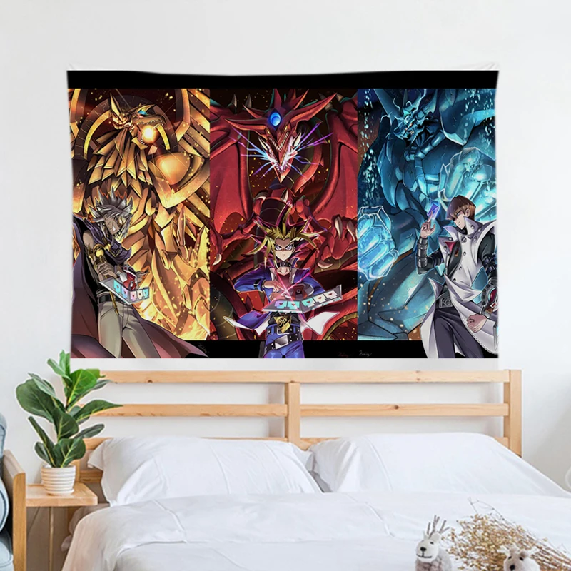 

Home Decorations for Yu-Gi-Oh Bedroom Decoration Custom Tapestry Aesthetic Tapestries Room Decorating Items Wall Decor Decors