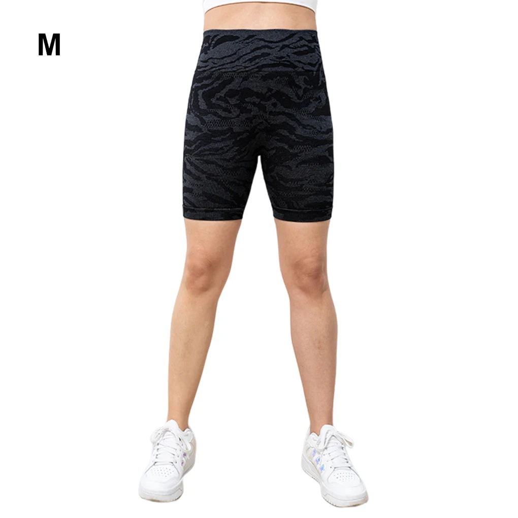

Женские эластичные шорты для фитнеса, бега, велоспорта, спортивные короткие брюки с высокой талией, дышащие женские брюки Chinlon M