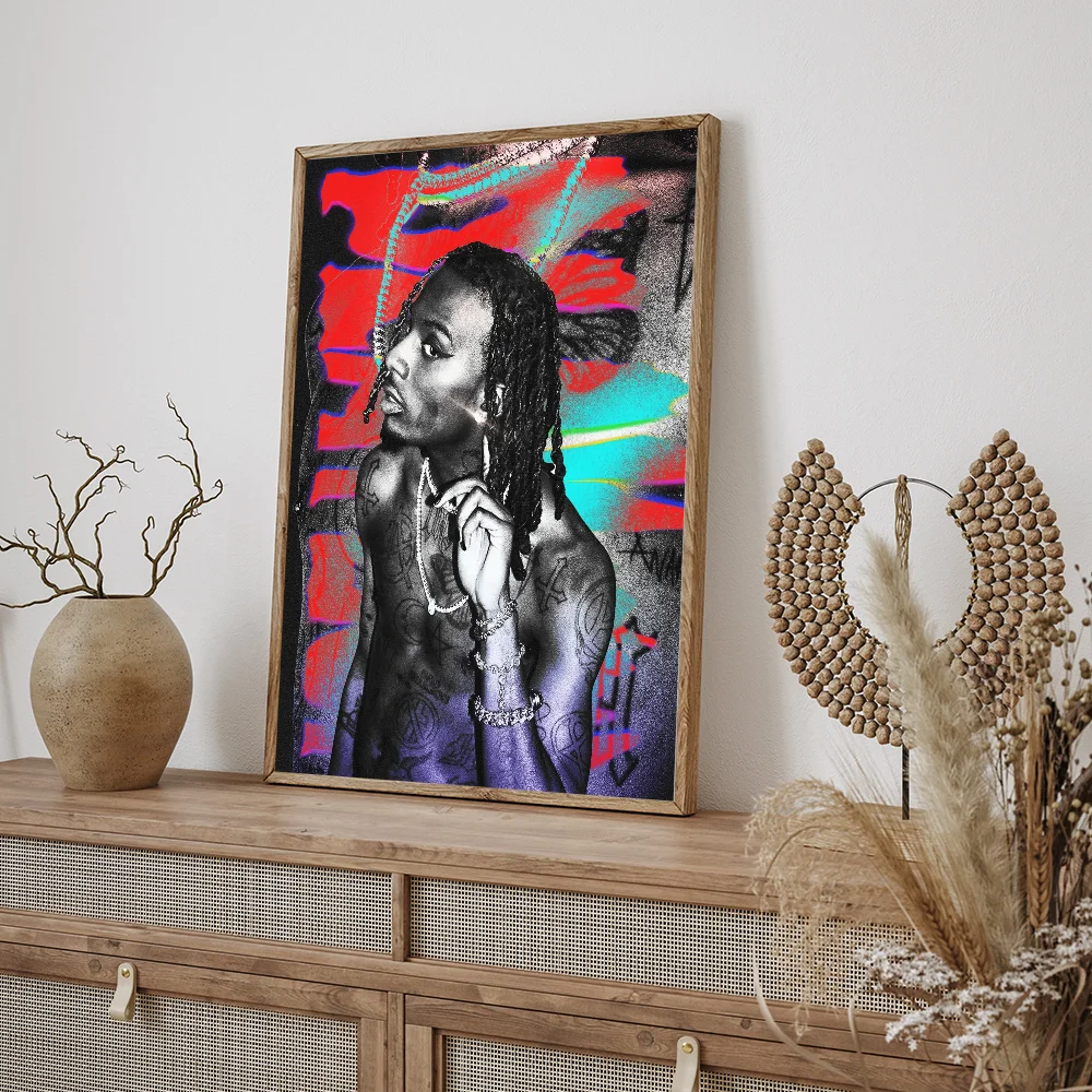 Рэпер Музыка Звезда Playboi Carti Классические Винтажные Плакаты Decoracion Живопись