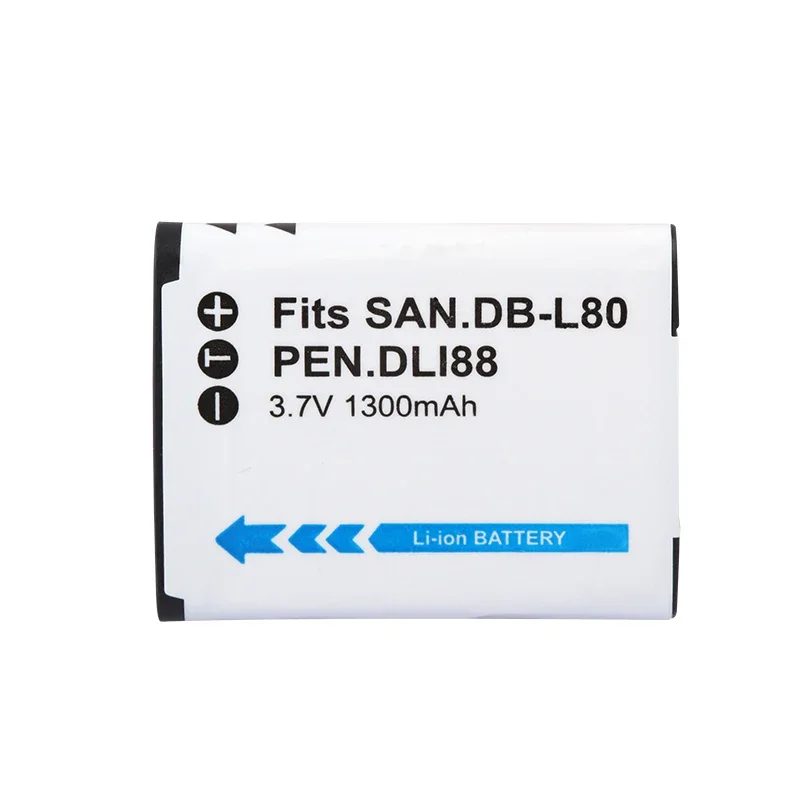 DINTO 1300 мАч DB-L80 D-LI88 D LI88 DB-L80A DB-L80AU DBL80 DB L80 Аккумулятор для камеры Sanyo VPC-CG10 CG20 PENTAX VPC-CG88 CG100 (art.: 3920cedd329bd) - 3920cedd329bd