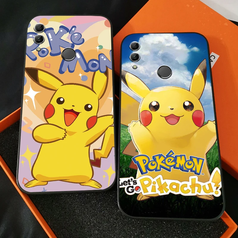 

Cartoon Pokémon Pikachu Phone Case For Huawei Honor 7A 7X 8 8X 8C 9 V9 9A 9X 9 Lite 9X Lite Back Carcasa Soft Silicone Cover