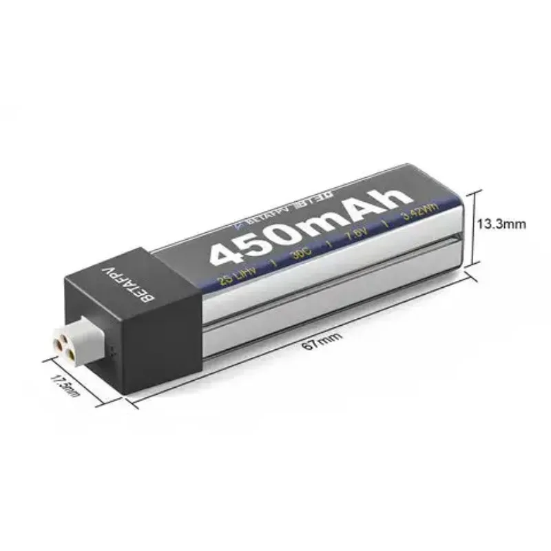 2 шт. новые аккумуляторы BETAFPV BT3.0 450 мАч 2S для Cetus X HD, Cetus X, Pavo Pico (art.: 3920d99e90d35) - 3920d99e90d35