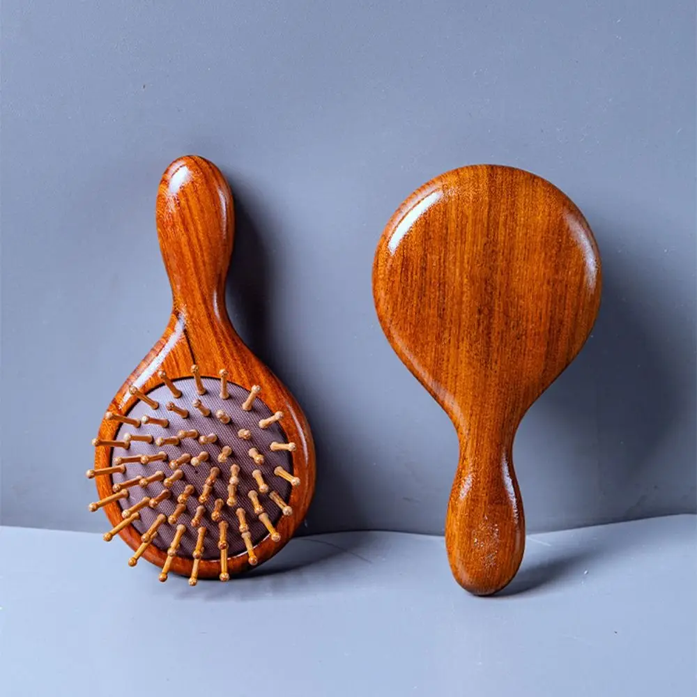 Деревянная расческа для волос на воздушной подушке массажная кожи головы ручной