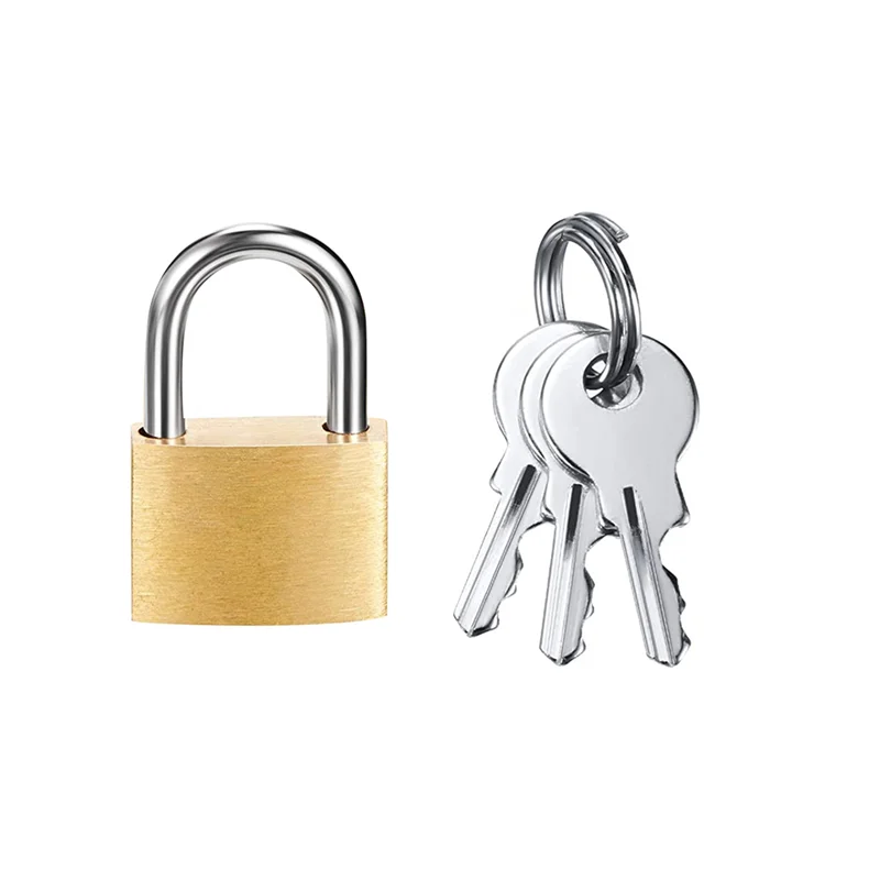 12 Pack Mini Padlock Small Solid Brass Locks with 3 Key for Luggage Lock Backpack Gym Locker Suitcase