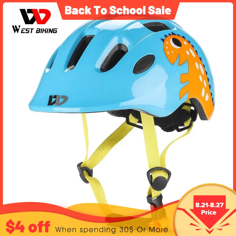 

Велосипедный шлем WEST BIKING для мальчиков и девочек, Сверхлегкий защитный шлем из пенополистирола и пенополистирола, подходит для занятий спортом