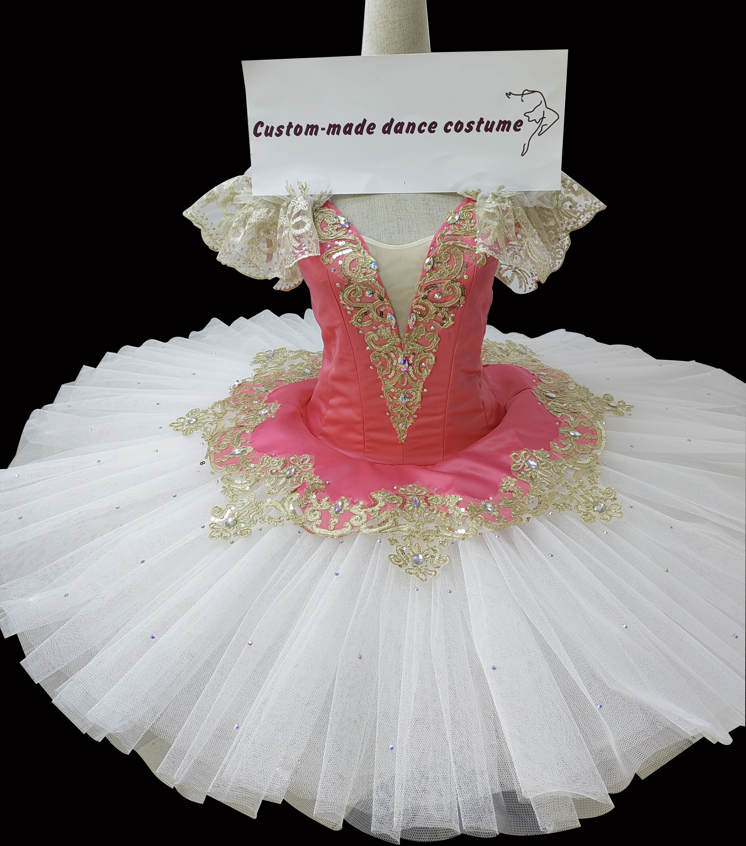 

Children's dance dress fluffy skirt performance dress adult stage professional ballet skirt girl performance sling TUTU skirt