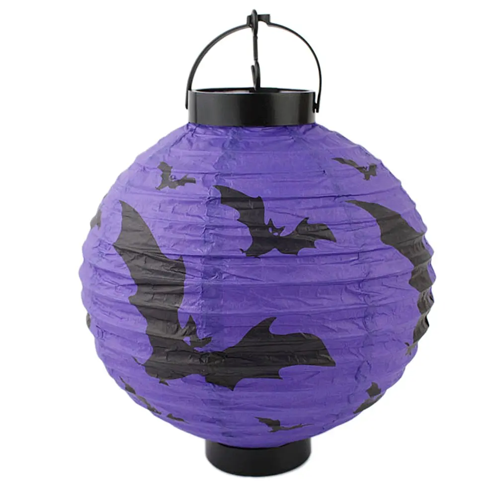 

Halloween LED Paper Hanging Lantern DIY Holiday Party Scary Decoration