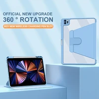 for ipad pro 11 case 2021 air 4 2020 tablet cases for ipad 10 2 789th gen mini 6 360 degree rotation with pencil holder cover