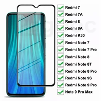 9d full screen protective glass on the redmi 8 8a 7 7a k30 for xiaomi redmi note 7 8 pro 9pro max 8t 9s tempered glass film case