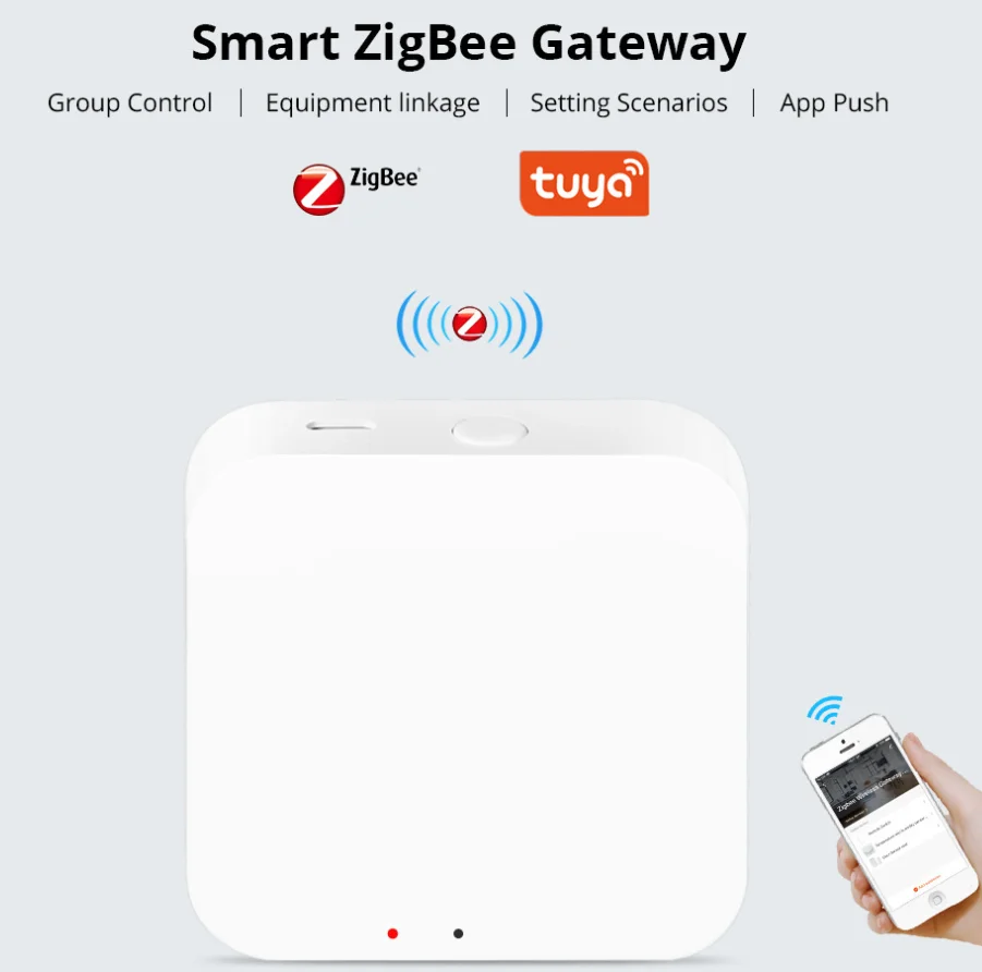 Wifi Tuya Gateway Zigbee Smart Doodle Home Central Control System Remote Module Voice Security Pribacy Protection