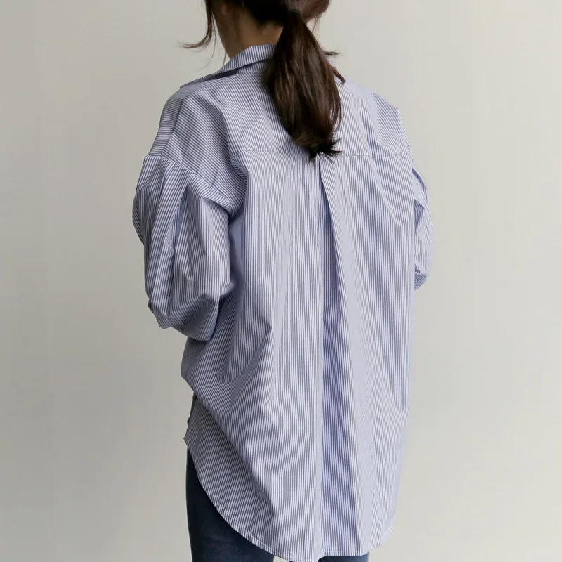 Женская офисная блузка с V-образным вырезом однотонная Повседневная Блузка на