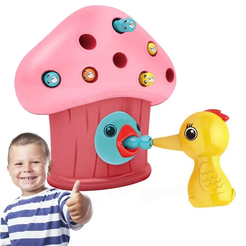 

Woodpecker Worm Toy Magnetic Bird Feeding Game Preschool Magnetic Game Toys Accessories Montessori Toys Educational Kid Toy