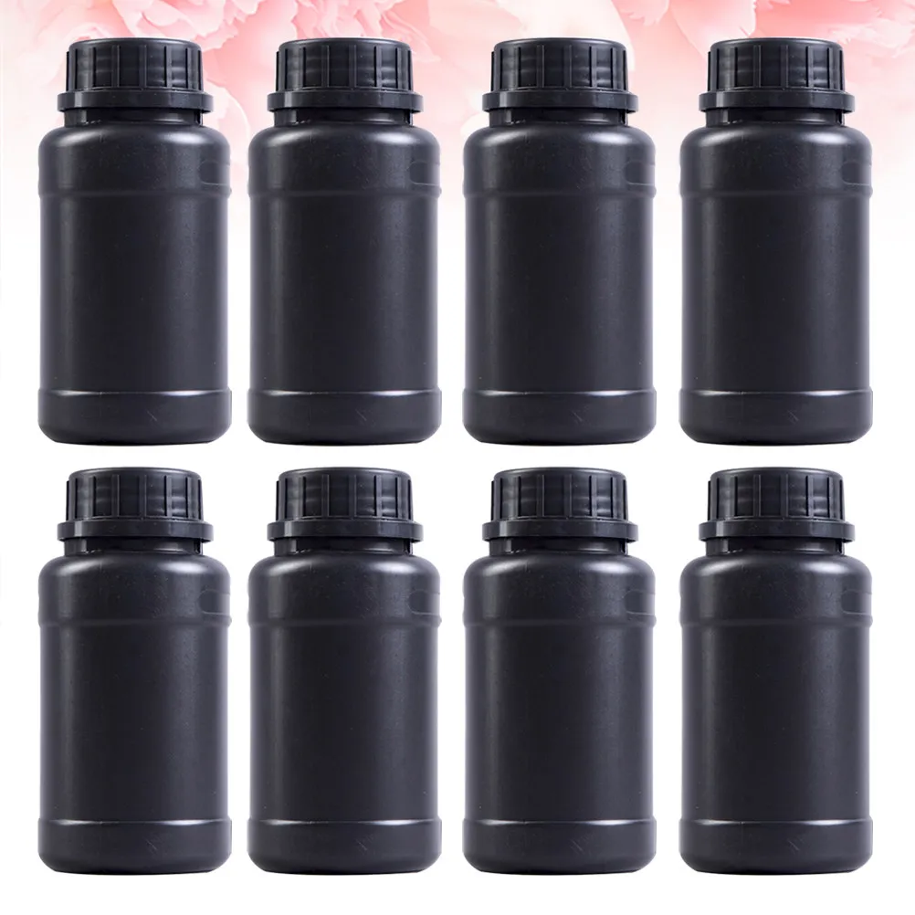 Фото 8 шт. черных пластиковых контейнеров из HDPE, устойчивых к кислотам и щелочам, для жидких удобрений и агрохимикатов. №1