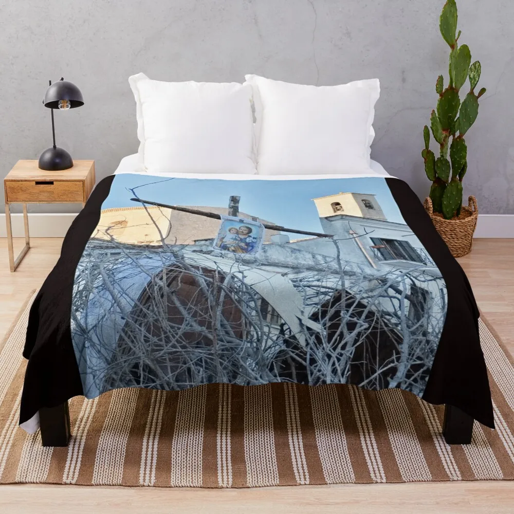 Одеяло San Giuseppe's Effigy atop the Pyre плюшевые одеяла для кровати меховые