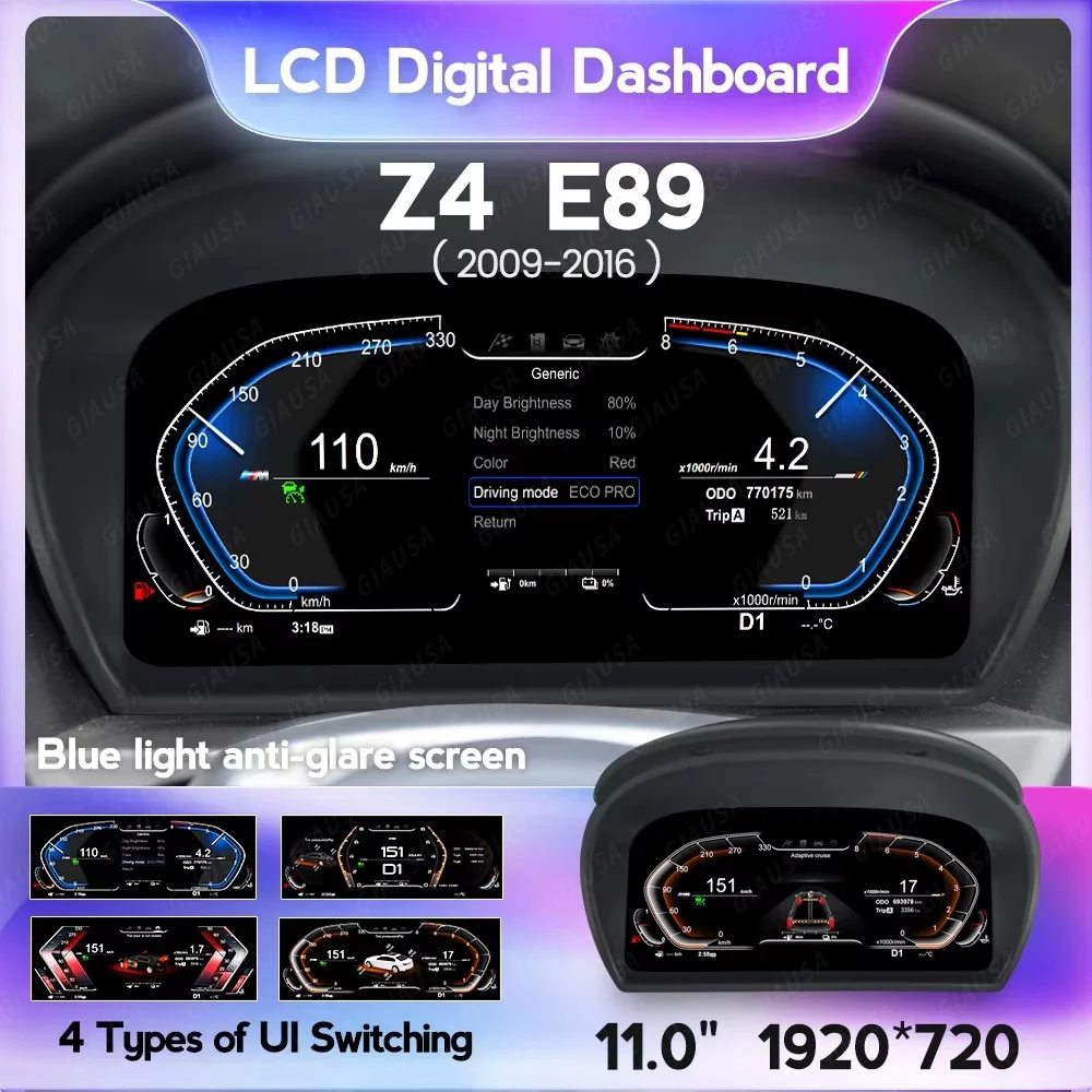 Linux OS ЖК-дисплей цифры кластерная кабина добродетель для BMW Z4 E89 2009 2010-2016