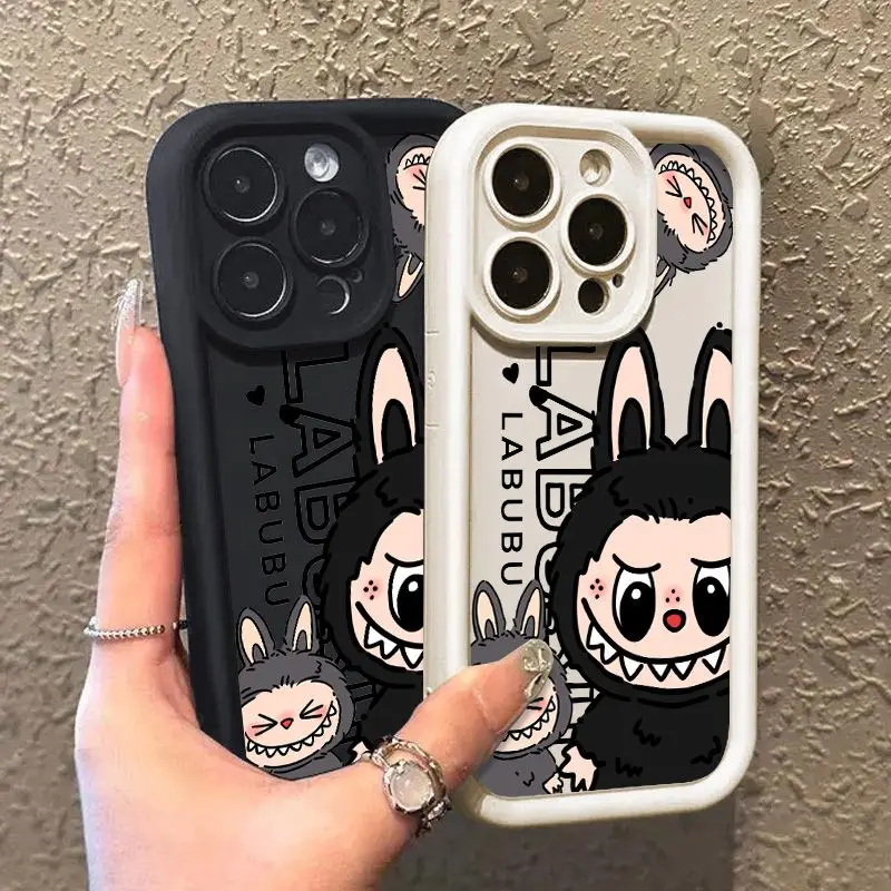 Милый мультяшный чехол Y2K для телефона Labubu Xiaomi Mi 14T 14 11 Lite 12T POCO M6 F4 F5 X3 X4 X5 5G GT мягкая