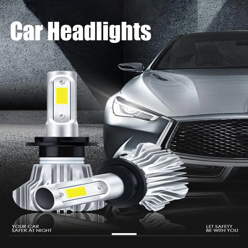 

2Pcs Car Headlights High Pressure Resistant Car Headlamps 40W 12000LM 6000K Auto LED Fog Lamps