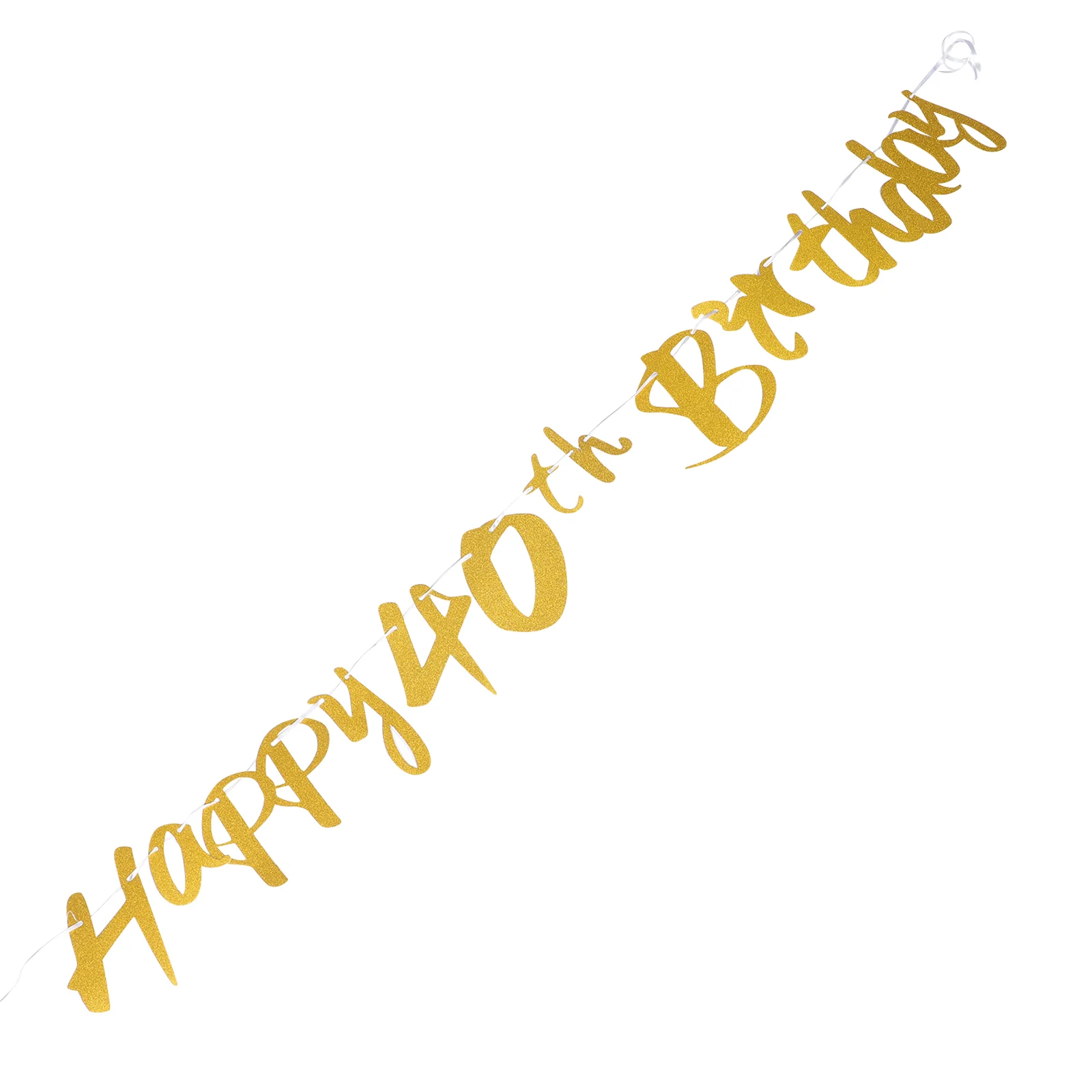 

Birthday Flag 40th Party Supplies Sign Decoration Banner Decorations Women Anniversary Ornament