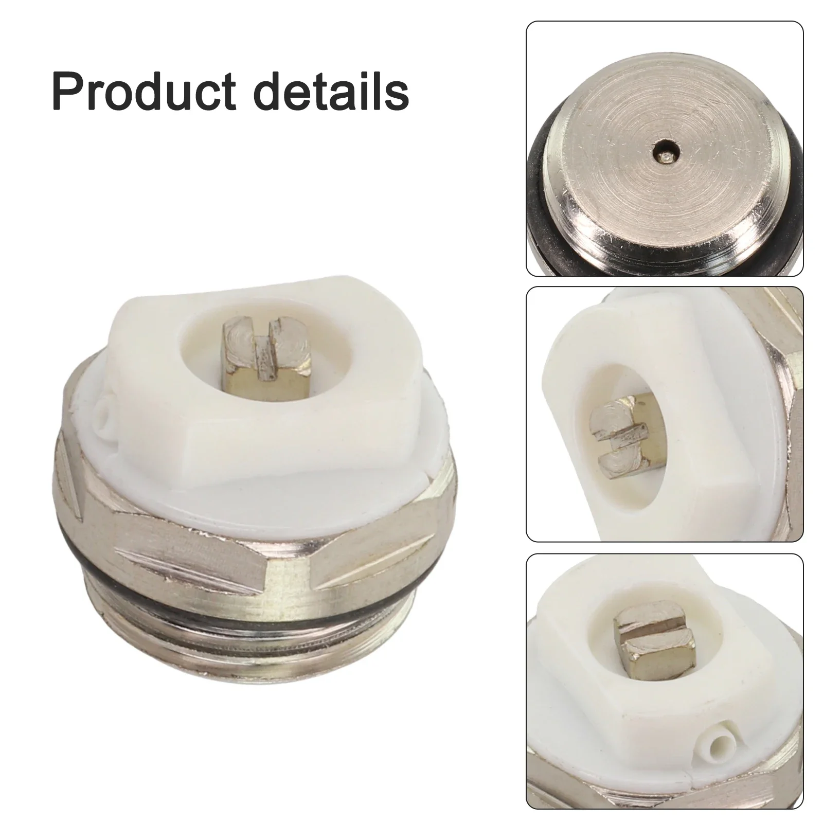 Хромированная отделка Воздухоотводчик Радиаторный клапан Регулируемая