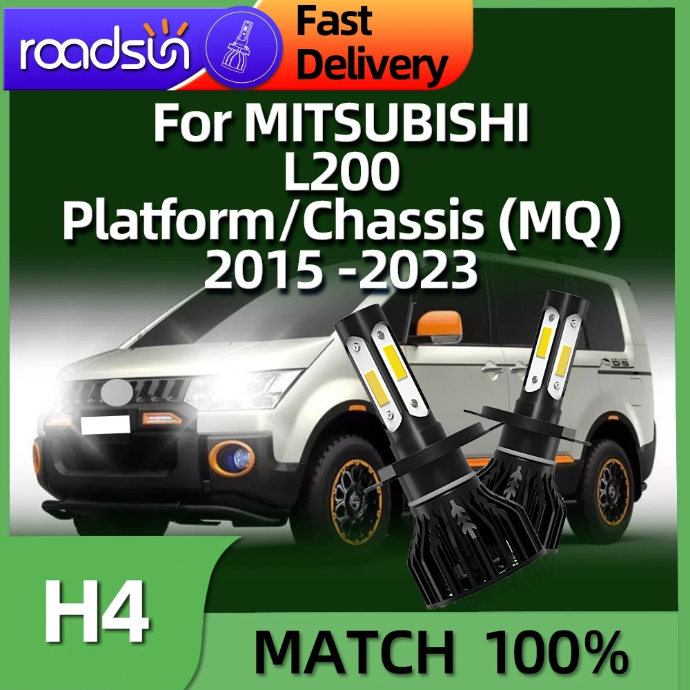 Светодиодная лампа 6000 лм 2015 K головного света H4 для MITSUBISHI L200 платформа шасси MQ 2016