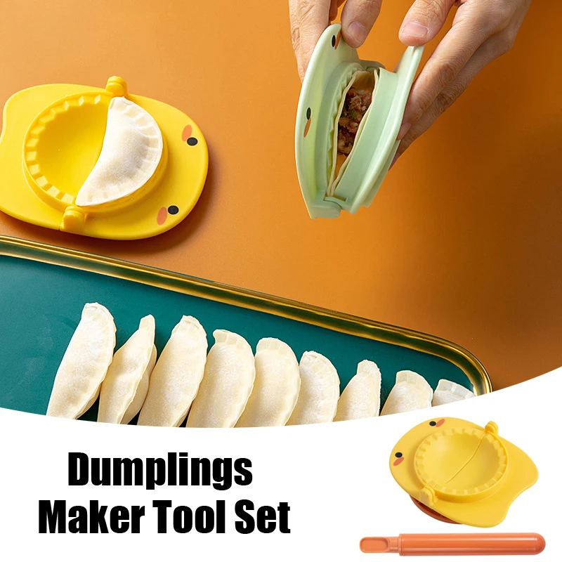 

Lazy Dumplings Maker Tool Set DIY Dumpling Mold Dumpling Maker Machine Jiaozi Pie Ravioli Mould Dough Cutter Kichen Accessories