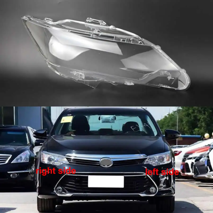 

For Toyota Camry 2015 2016 2017 Headlight Lens Cover Transparent Lampshade Headlamp Shell Plexiglass Auto Replacement Parts