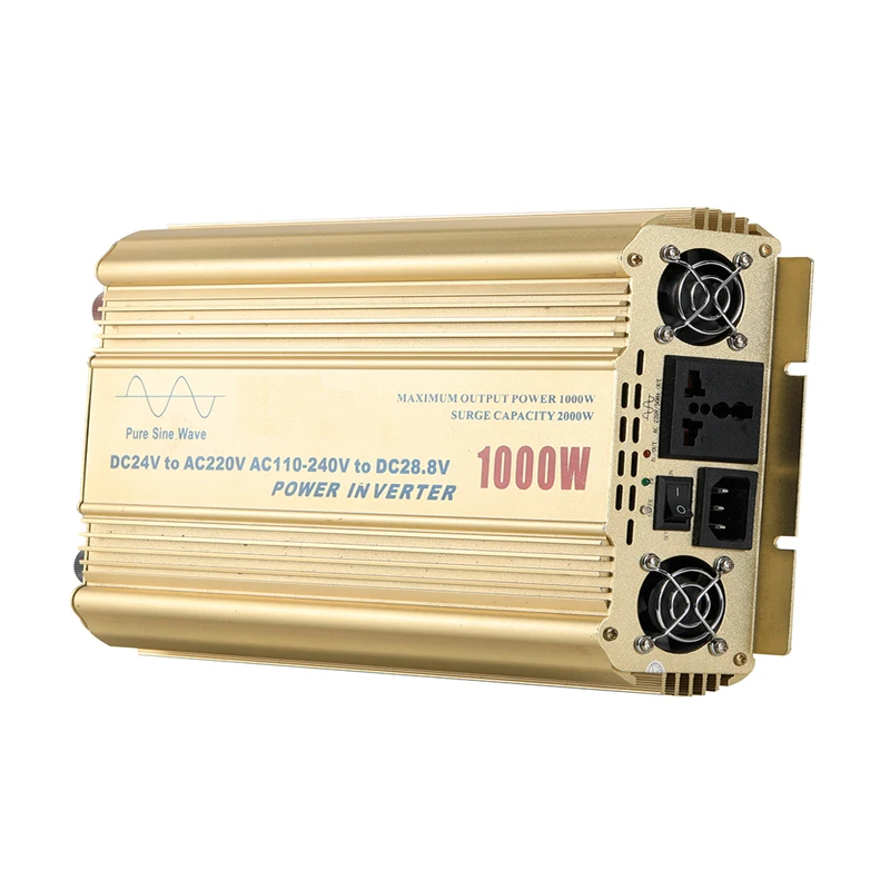 

UPS 1000Watt power supply dc to ac 12v 24v inverters 1000w power pure sine wave rv inverter charger with ac charge